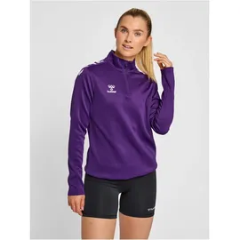 hummel Core Xk Half Zip Vrouw Sweatshirt, Acai/White, XXL