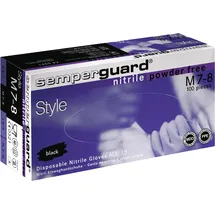 sempermed Einw.-handsch.semperguard Nitril Style, Gr.l schwarz Nitril 100 St./box