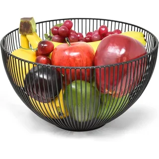JOEJI’S KITCHEN Obstschale Obstkorbständer Obstschale Modern Obstkorb Lagerung schwarz