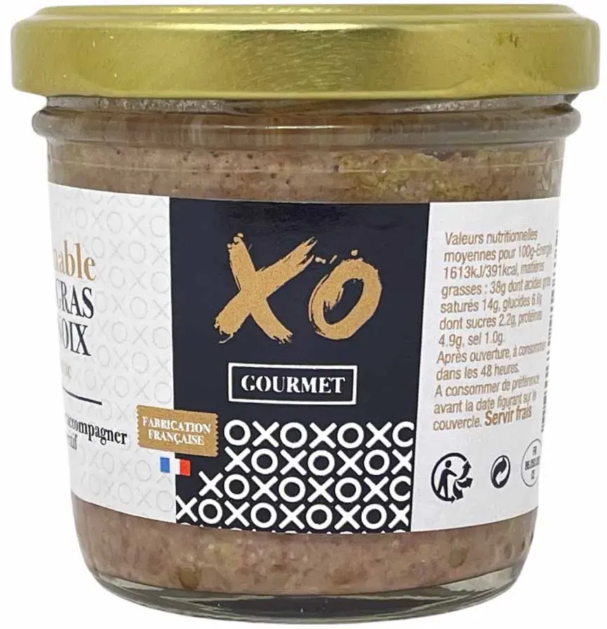 XO GOURMET Enten Foie Gras mit Nüssen und Cognac: Luxuriöser Genuss aus Frankreich