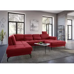 Kopfstütze SIT & MORE "Bendigo", rot, B:50cm H:25cm T:12cm, Polsterauflagen, Kopfstütze Sofa-Zubehör