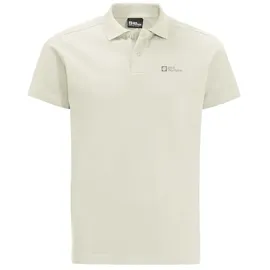 Jack Wolfskin Essential Kurzarm-poloshirt - Cotton White - M