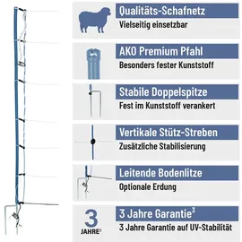 AKO TitanNet Premium Plus Weidezaun 50 m 108 cm blau/weiß