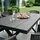 Idimex ISOLA Gartentisch 150 x 90 x 75 cm Schwarz