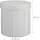 Relaxdays Sitzhocker mit Stauraum rund Polyester 38 x 38 x 38 cm Creme
