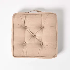 Homescapes Sitzkissen Rajput beige 40/40/8 cm