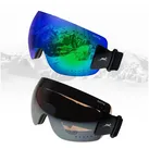 Gamswild Skibrille UV400 Skibrille Gletscherbrille Snowboardbrille Sonnenbrille ANTIFOG, Damen Herren Unisex Modell WS9140 in orange, blau orange