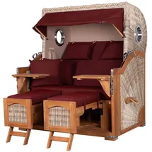 bene living Ammersee Grande XL Beige/Teak inkl. Schutzhülle