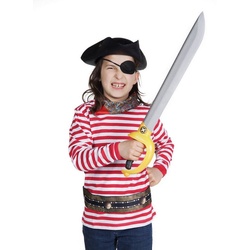 Metamorph Kostüm Piratenkostüm für Kinder 7-teilig mit Schaumstoffs, Tolles Piratenkostüm für Mädchen und Jungen mit allem was man zum P rot 128