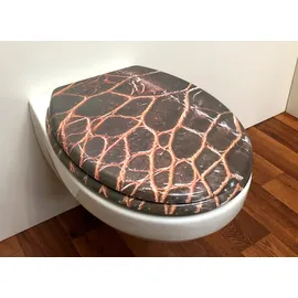 ADOB WC-Sitz Leder Braun