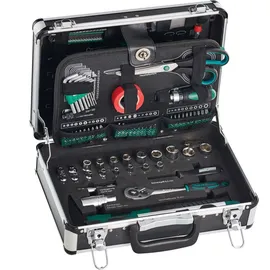 Brüder Mannesmann Werkzeuge Alu-Werkzeugkoffer bestückt 90-tlg.