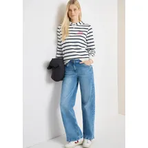 Cecil Hoodie gestreift Blau XS (36)