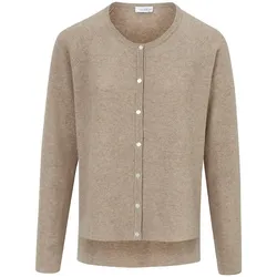 Strickjacke aus 100% Schurwolle Looxent beige, 40