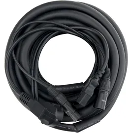 Pronomic Stage EUIECX-10 Hybridkabel Schukostecker auf Kaltgerätebuchse, XLR/XLR 10m