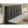 MKS Meble Boxspringbett 160x200 cm mit Bettkasten und Matratze H3, Bett mit Topper T25, Polsterbett Doppelbett mit Stauraum - Premium 10 - Dunkelgrau