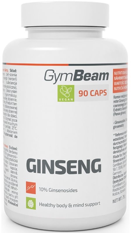 GymBeam Ginseng Kapseln für das psychische Wohlbefinden 90 KAP