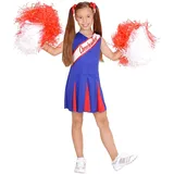 W WIDMANN MILANO Party Fashion - Kinderkostüm Cheerleader, Kleid, High School, Schuluniform, Faschingskostüme, Karneval