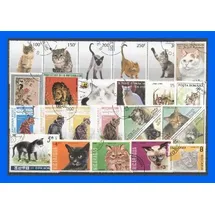 Rewa Collection 50 verschiedene Briefmarken Katzen