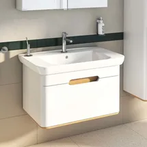Vitra Waschtisch-Unterschrank 1 Vollauszug 78 x 48,5 x 50 cm Weiß Matt