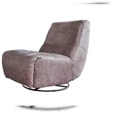 KAWOLA Sessel CINE Relaxsessel elektrisch verstellbar Leder taupe