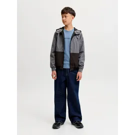 Jack & Jones Junior Jjerush Outdoorjacke Schwarz/Grau/Weiß 140
