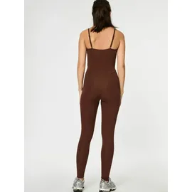 Girlfriend Collective Jumpsuit "Girlfriend Collective one-piece suit The Unitard", Damen, Gr. S, Normalgrößen, earth, Obermaterial: 79% Polyester, 21% Elasthan, GIRLFRIEND COLLECTIVE, Overalls Jumpsuit