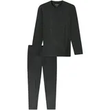 SCHIESSER Pyjama Selected Premium Warming Dunkelgrau XL