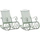 CLP 2er Set Schaukelstühle Smilla antik-grün