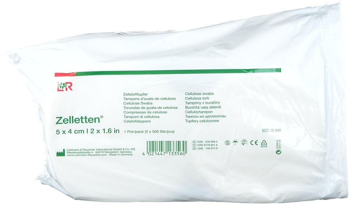 Lohmann & Rauscher Zelletten® Tampons de cellulose 2x500 pc(s) Tampon