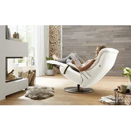 Hukla Relaxsessel Florian Leder 73 x 109 x 91 cm Weiß mit Relax-Funktion