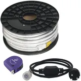 LED's Work LED Lichtschlauch 25m 188W 20000lm 5000k inkl. 230V Stromkabel