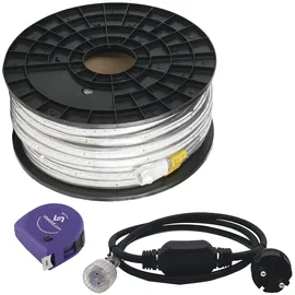 LED's Work LED Lichtschlauch 25m 188W 20000lm 5000k inkl. 230V Stromkabel