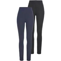 Boyens Buchverlag Leggings Figurbetont Blau/Schwarz 48