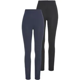 Boyens Buchverlag Leggings Figurbetont Blau/Schwarz 48