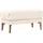 creation by rolf benz Hockerbank CR.450 Naturleder 93 x 45 x 48 cm Weiß