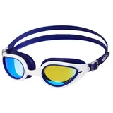 NILS AQUA Schwimmbrille Taucherbrille Schwimmsportbrille Wassersportbrille, (Spar-Set, 1-St., Anti-Fog verspiegelt), Anti-Fog, verspiegelt, UV-Schutz, Silikon blau NQG480MAF Blau Weiß