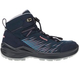 Lowa ZIRROX GTX MID JUNIOR Kinder Gr.34 - Wanderstiefel - blau|pink-rosa