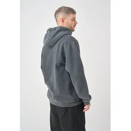 Cleptomanicx Hoodie Boxy Hooded Ligull Washed Dunkelgrau L