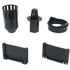 vidaXL Entwässerungskanäle 3 Stk. Kunststoff 3 m Schwarz