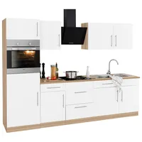 WIHO KÜCHEN Küchenzeile Cali 280 cm weiß