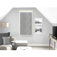 Soleil d'Ocre Liane Bise-Bise, Polyester, Grau, 45 x 90 cm