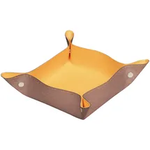 Rhodia 194589C - Taschenleerer 12x12x4, 5 cm, aus Kunstleder, elegant und praktisch, 1 Stück, Rosenholz