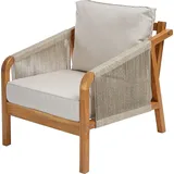BUTLERS Rope Island Outdoor Sessel 80 x 70 x 69 cm braun