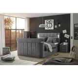 MID.YOU Boxspringbett 180 x 200 cm H2 Grau