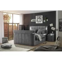 MID.YOU Boxspringbett 180 x 200 cm H2 Grau