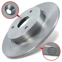 Bestprice Bremsscheibe Vorderachse Voll [Hersteller-Nr. DF4961] für Smart