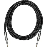 Cascha Standard Line Guitar Cable, Straight, Black Tweed, 6m