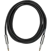 Cascha Standard Line Guitar Cable, Straight, Black Tweed, 6m