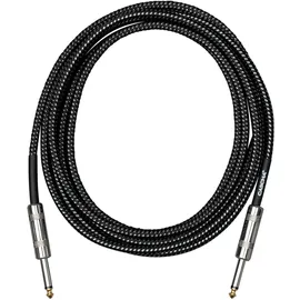 Cascha Standard Line Guitar Cable, Straight, Black Tweed, 6m
