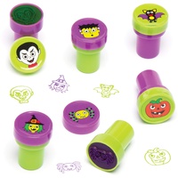 Baker Ross AC436 Halloween-Stempel, selbstfärbend, 10 Stück, sortiert